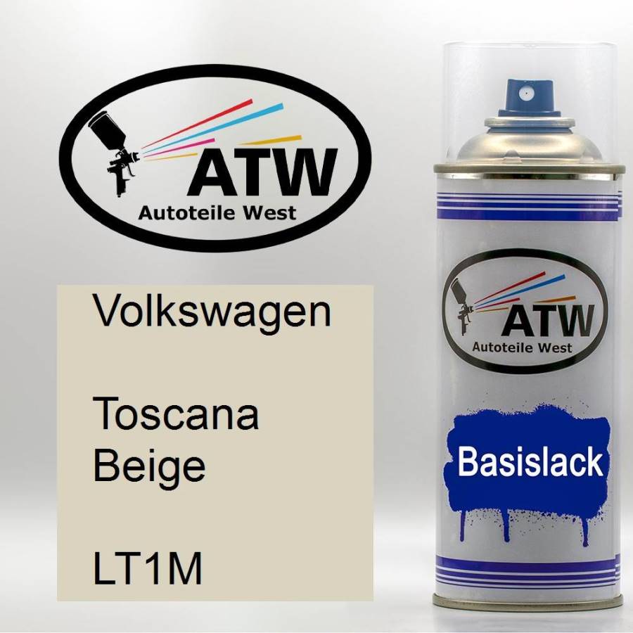 Volkswagen, Toscana Beige, LT1M: 400ml Sprühdose, von ATW Autoteile West.